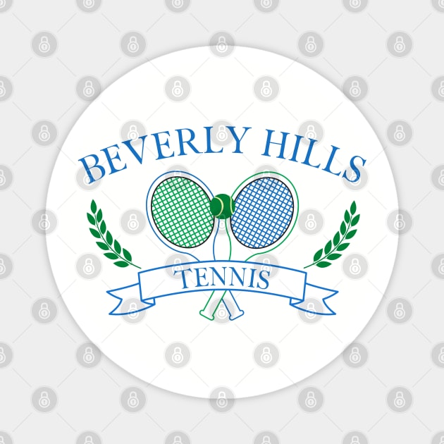 Beverly Hills Tennis Magnet by MalibuSun